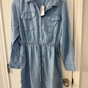 Time and Tru Chambray Shirt Dress